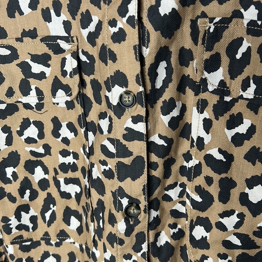 UGG Addley Oversized Animal Print Shirt Dress Size Small - Picture 10 of 16